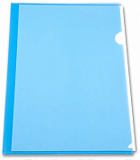 Папка-уголок A4 БЮРОКРАТ -EE310/1blu, синяя