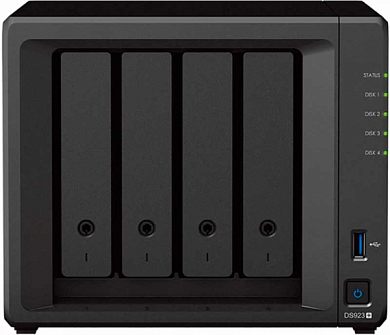 СХД SYNOLOGY DS923+, 4 x 2.5/3.5" SATA HDD, 4 Гб