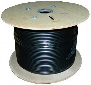 Кабель FTP4 cat 5e, внешний, экранированный, одножильный, Cu, NETKO, черный, 305 м