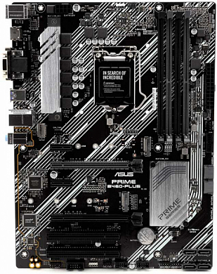 Материнская плата ASUS Prime B460-Plus Intel B460, FCLGA1200, DDR4, RAID, VGA, HDMI, DisplayPort, 4*USB3.0, 6*USB2.0, PS/2, GLAN, ATX