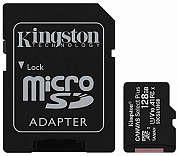 Карта памяти microSDXC KINGSTON Canvas Select Plus 128Gb, Class10 UHS-I U1 V10 (SDCS2/128GB)
