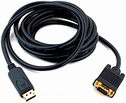 Кабель DisplayPort - VGA, DisplayPort (m) - D-SUB (m), CABLEXPERT CCP-DPM-VGAM, 3 м, черный