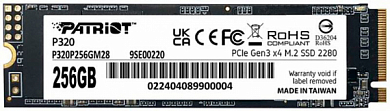 Накопитель SSD M.2 2280 PATRIOT P320 256 Гб (P320P256GM28)