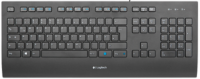 Клавиатура LOGITECH K280E, USB, черная