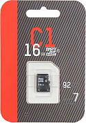 Карта памяти microSDHC HIKVISION C1 16Gb, Class10 (HS-TF-C1(STD)/16G/ZAZ01X00/OD)