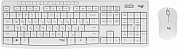 Беспроводная клавиатура + мышь LOGITECH Wireless Combo MK295, USB, белая