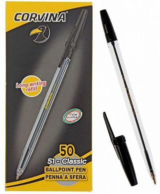 Ручка шариковая CORVINA 51 Classic, черная