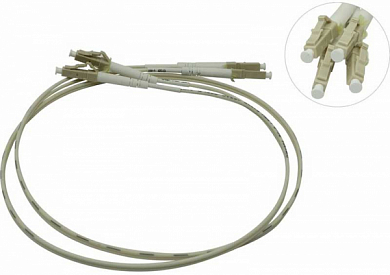 Патч-корд оптический Duplex LC/UPC - LC/UPC MM, NME, 1 м