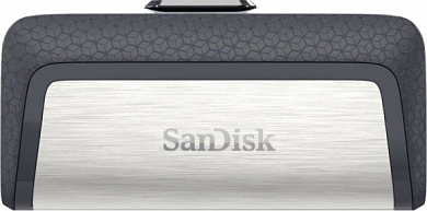 Флешка USB SANDISK Ultra Dual 128Gb, USB 3.1/USB OTG, серый