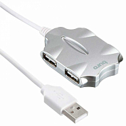 Разветвитель USB BURO BU-HUB4-0.5-U2.0-CANDY, 4 порта USB 2.0