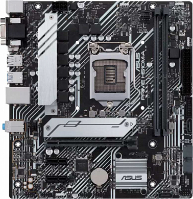 Материнская плата ASUS H510M-A Intel H510, FCLGA1200, DDR4, VGA, HDMI, DisplayPort, 2*USB3.2, 4*USB2.0, 2*PS/2, GLAN, mATX