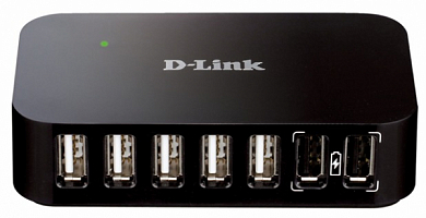 Разветвитель USB D-LINK DUB-H7, 7 портов USB 2.0, активный