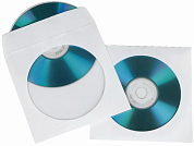 Конверт с окошком HAMA, для CD/DVD дисков, белый (1 шт)