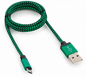 Кабель Micro USB Bm - USB Am, CABLEXPERT CC-mUSB2, 1 м, зеленый