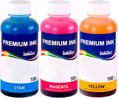 Комплект чернил INKTEC C9021-100M-3 для Canon, водные, 300 мл, 3 цвета