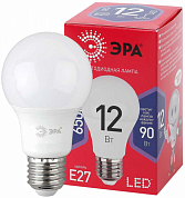 Светодиодная лампа ЭРА Red Line LED A60-12W-865-E27 R, 12 Вт, A60, E27, 6500K