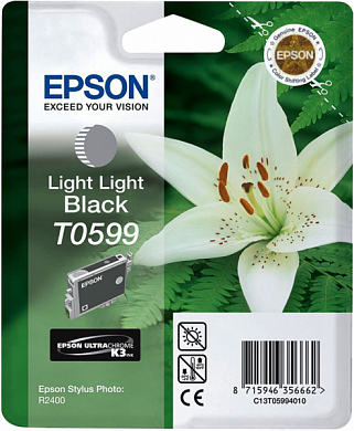 Струйный картридж EPSON T0599 C13T05994010, светло-серый