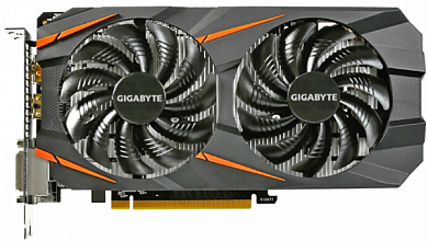 Видеокарта PCI-E GIGABYTE GeForce GTX 1060 6Gb GDDR5 192-bit, Retail (GV-N1060WF2OC-6GDV1.1)