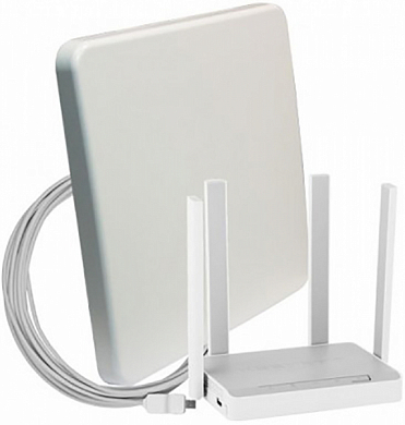 Уличный модем ДАЛСВЯЗЬ DS-Link DS-4G-18M L-4 с точкой доступа WI-FI, белый