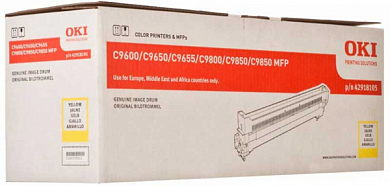 Барабан OKI C9600/9650/9655/9800/9850/9850MFP 42918105, желтый