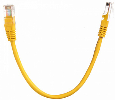 Патч-корд UTP4 cat 5e, TECHNOLINK 57089, 0.25 м, желтый