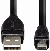 Кабель Micro USB Bm - USB Am, HAMA H-54589, 3 м, черный