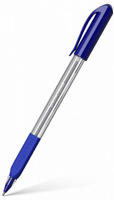 Ручка шариковая одноразовая ERICH KRAUSE Stick&Grip U-19, синяя