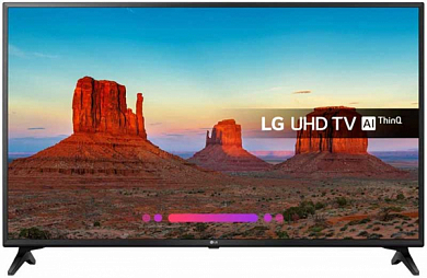 Телевизор LG 49UK6200PLA, 49", Ultra HD 4K, IPS LED, Smart TV, черный