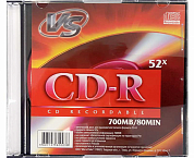 Диск CD-R VS 700Mb (VSCDRSL501-1), Slim Case