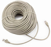 Патч-корд UTP4 cat 5e, EXEGATE EX282020RUS, 50 м, серый