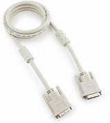 Кабель DVI, DVI-D (m) - DVI-D (m), CABLEXPERT CC-DVI2, Dual link, 1.8 м, белый