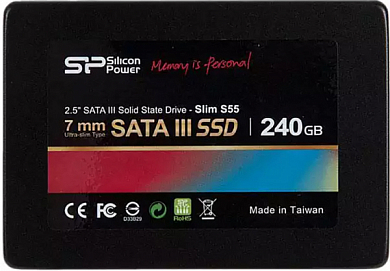 Накопитель SSD 2.5" SILICON POWER Slim S55 240Гб (SP240GBSS3S55S25)