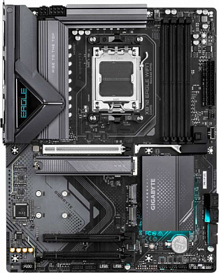 Материнская плата GIGABYTE X870 Eagle Wifi7 AMD X870, AM5, DDR5, RAID, HDMI, 4*USB2.0, 4*USB3.2, GLAN, Wi-Fi, Bluetooth, ATX