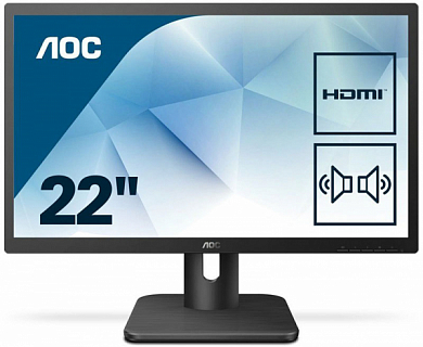 Монитор AOC 22E1D 21.5" 1920x1080, 16:9, черный