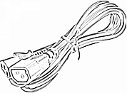 Кабель питания Штекер C14 - Штекер C13, NME, 1.8 м (Б/У)