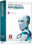 ESET NOD32 Antivirus, 3 Device на 1 год, Base/продление лицензии, BOX