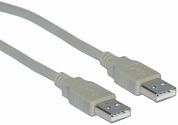 Кабель USB 2.0, USB Am - USB Am, NETKO, 1.5 м, серый