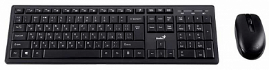 Беспроводная клавиатура + мышь GENIUS Smart KM-8200, USB, черная