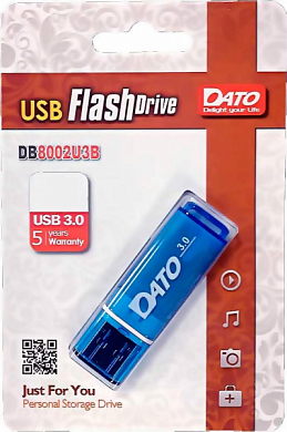 Флешка USB DATO DB8002U3B 128 Гб, USB 3.0, синий