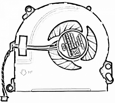 Вентилятор для ноутбука HP 250 G1, Китай