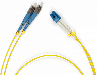 Патч-корд оптический Duplex LC/UPC - FC/UPC SM, NME, 3 м