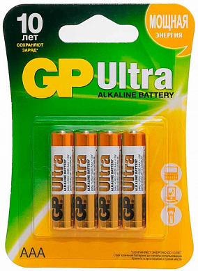 Батарейка AA GP Ultra, 1.5V (4 шт)